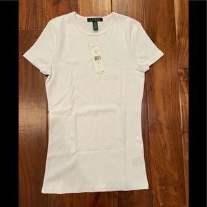 Ralph Lauren NWT white crew neck t shirt